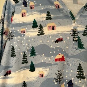 Karen Scott winter scene shirt